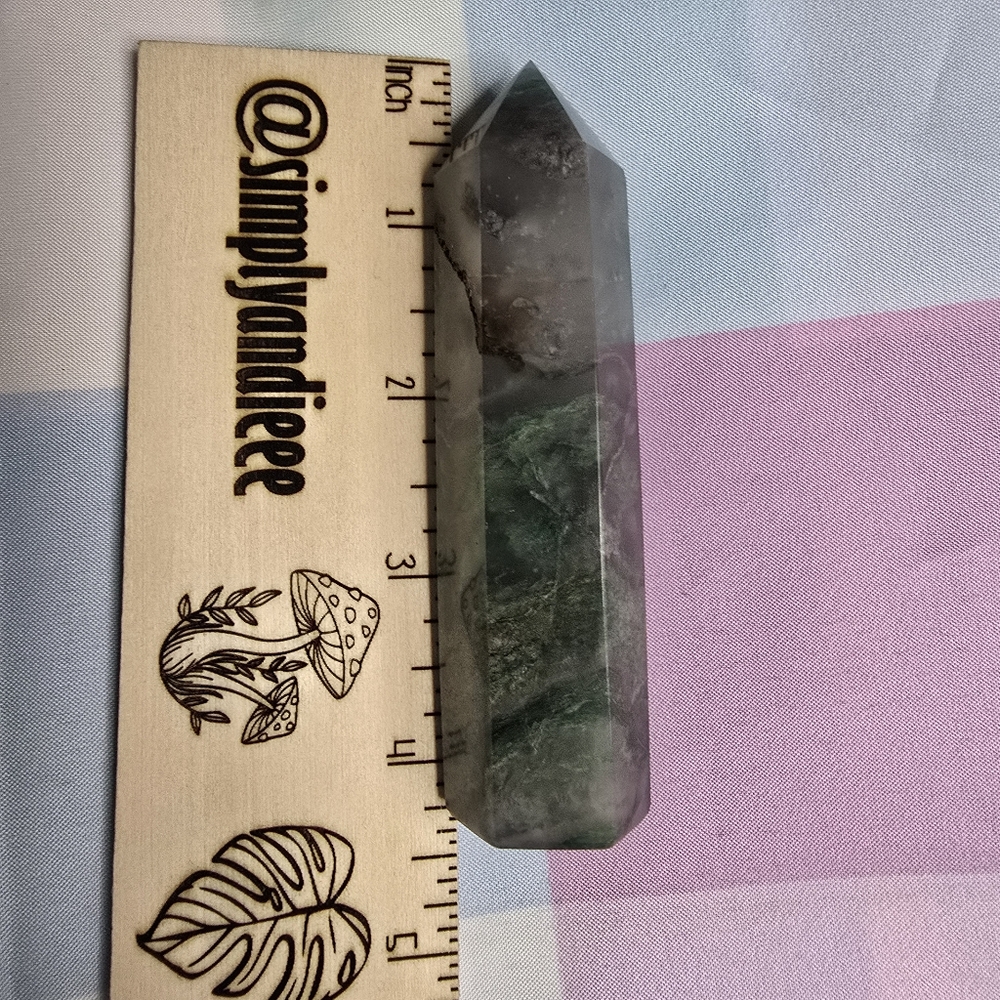 African Jade Tower Crystal Point E